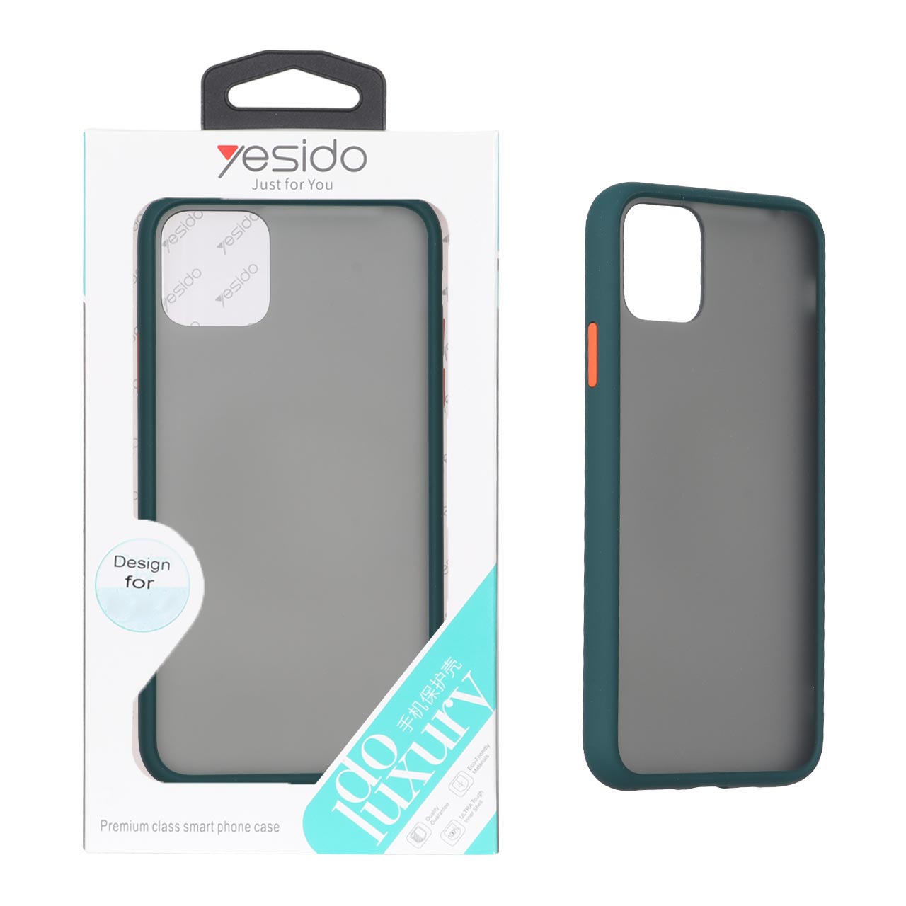 1708936 قاب Yesido مات دور رنگی Apple iPhone 11 Pro Max - سبز (پک دار) - تصویر 1