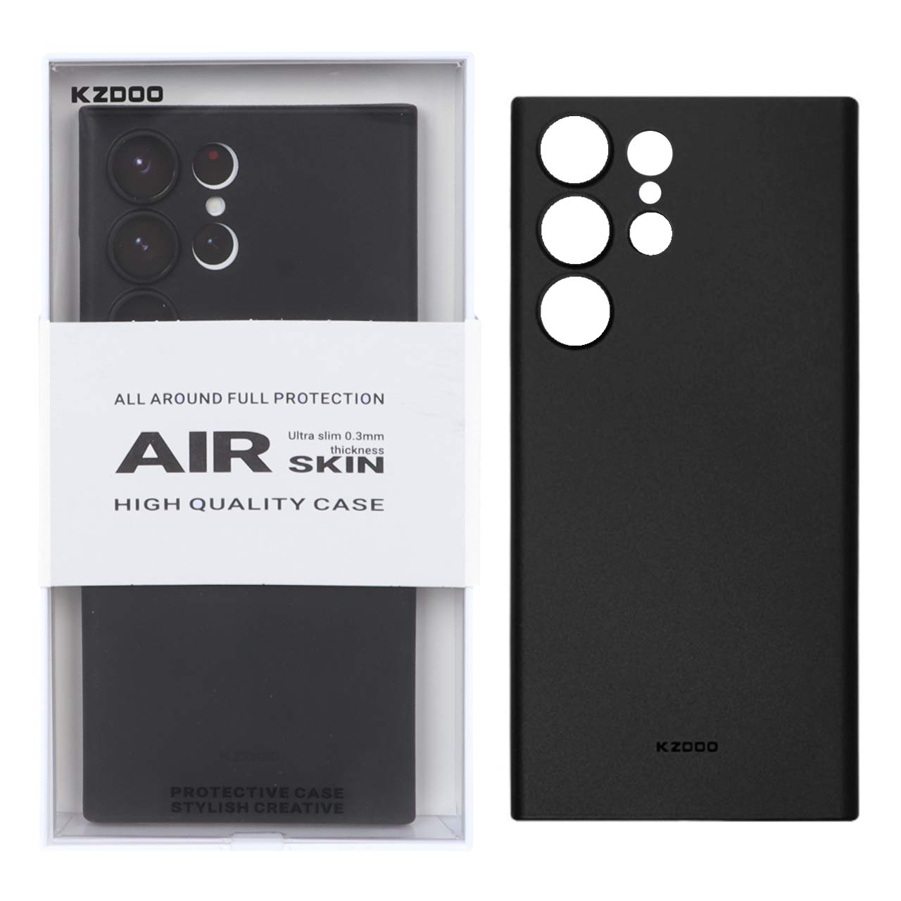 1091404 قاب Original KDoo Air Skin مدل Samsung Galaxy S23 Ultra - مشکی (پک دار ) - تصویر 1