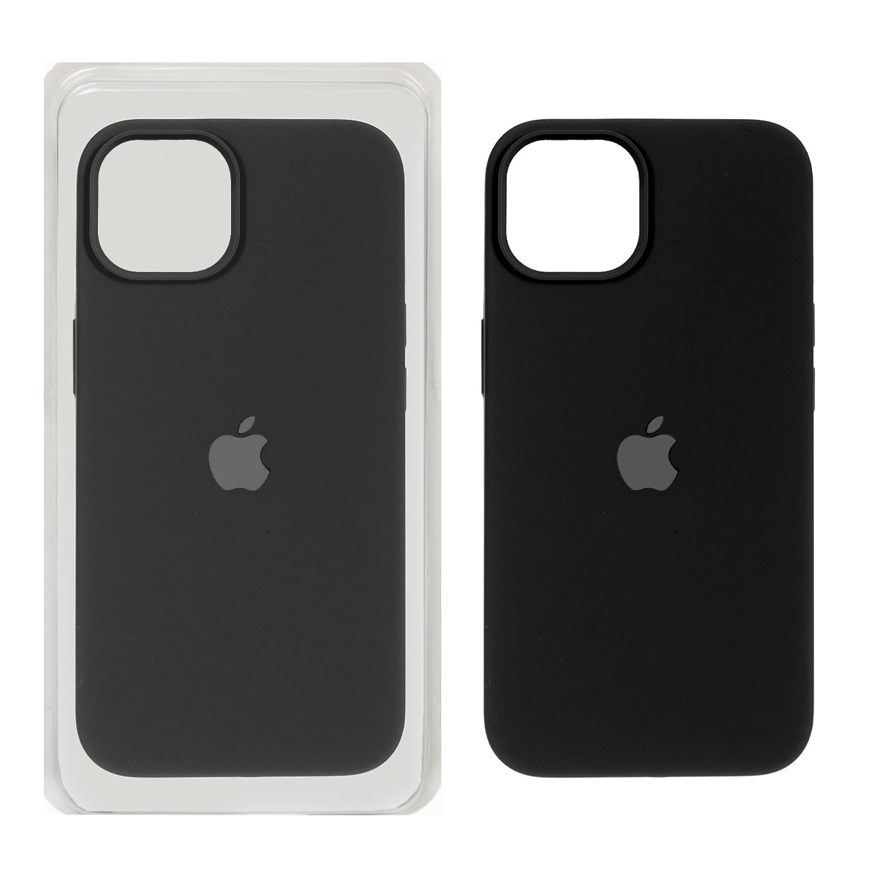 1175232 قاب سیلیکونی پاک کنی اورجینال Apple iPhone 13 / iPhone 14 - مشکی (پک اصلی) - تصویر 1
