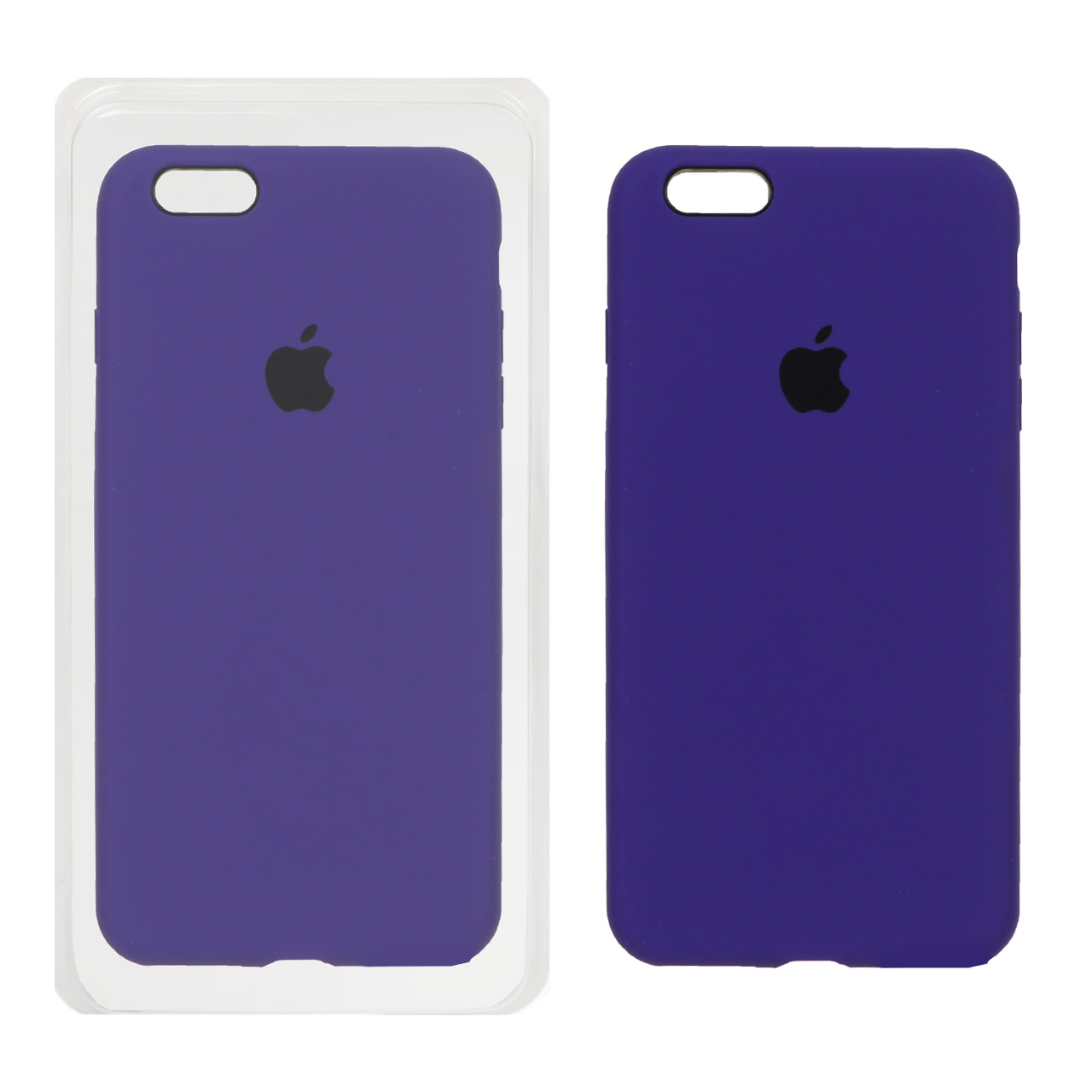 1188254 قاب سیلیکونی پاک کنی اورجینال Apple iPhone 6 Plus / iPhone 6s Plus - بنفش تیره (پک اصلی) - تصویر 1