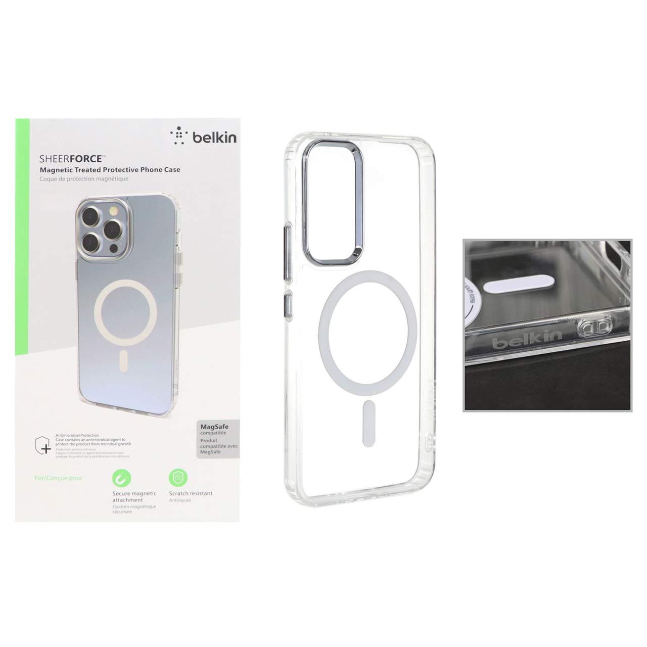 1194138 قاب belkin شفاف Magsafe مدل Samsung Galaxy A35 / A55 (پک دار) - تصویر 1