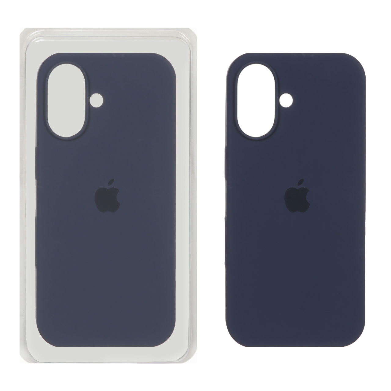 1215086 قاب سیلیکونی پاک کنی اورجینال Apple iPhone 16 - سرمه ای تیره (پک اصلی ) - تصویر 1