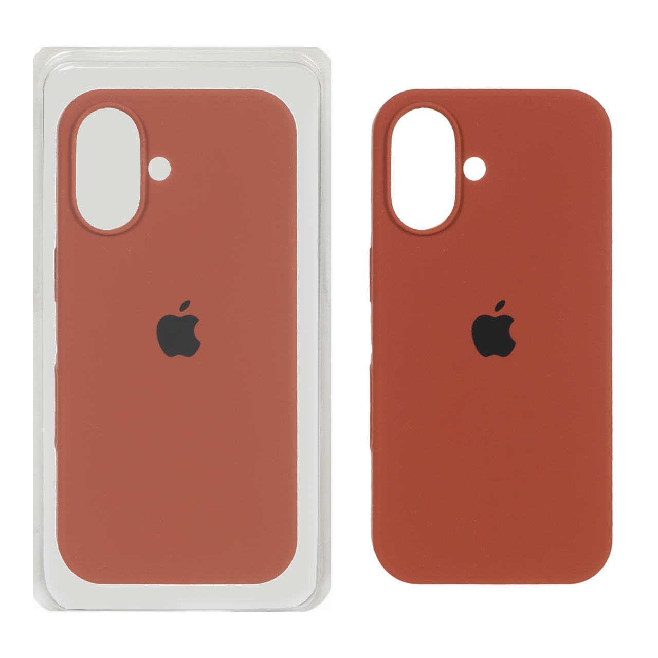 1215154 قاب سیلیکونی پاک کنی اورجینال Apple iPhone 16 - قهوه ای (پک اصلی ) - تصویر 1