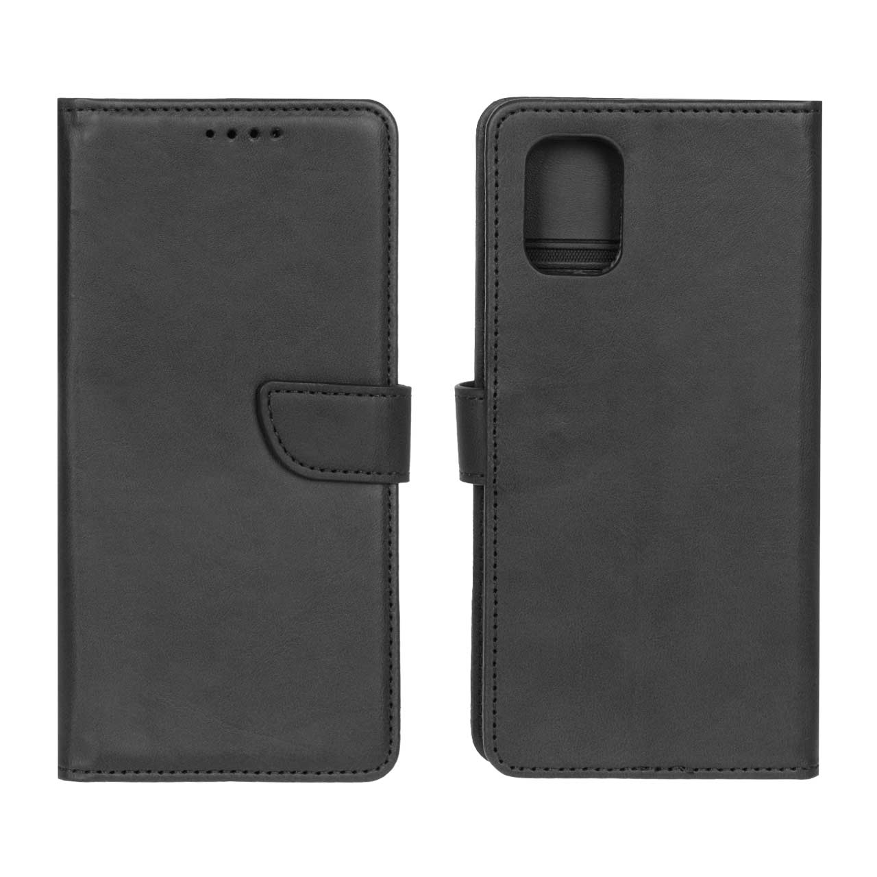 1227030 کیف چرمی موبایل مگنتی Samsung Galaxy A71 - مشکی - تصویر 1