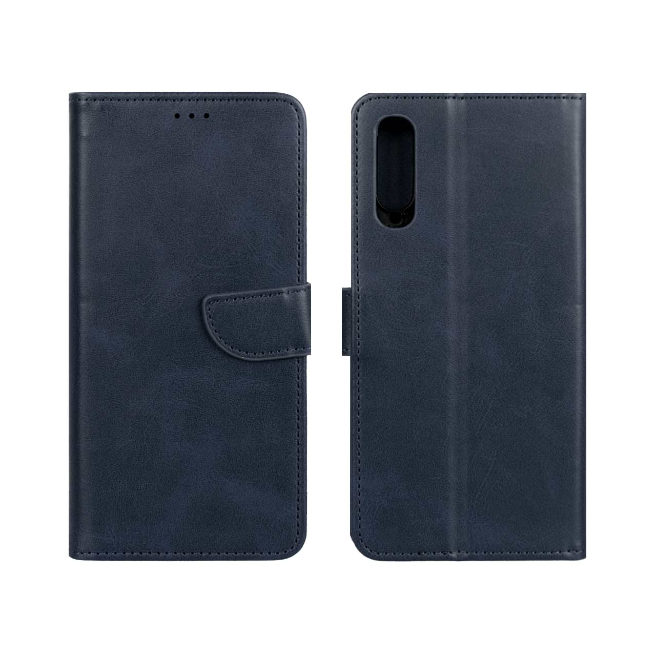 1230808 کیف چرمی موبایل مگنتی Samsung Galaxy A70 / A70s - سرمه ای - تصویر 1