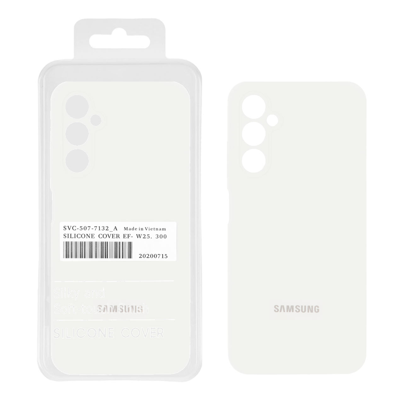 1242698 قاب سیلیکونی پاک کنی اورجینال درجه یک Samsung Galaxy A16 - سفید (پک دار) - تصویر 1