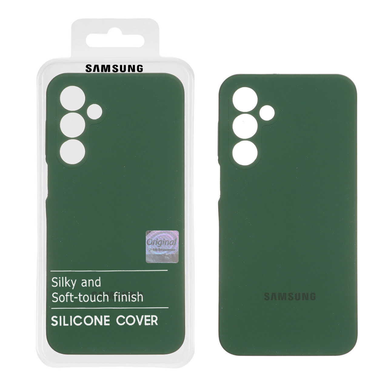 1312222 قاب سیلیکونی پاک کنی اورجینال Master Quality مدل Samsung Galaxy A16 - سبز تیره (پک دار) - تصویر 1
