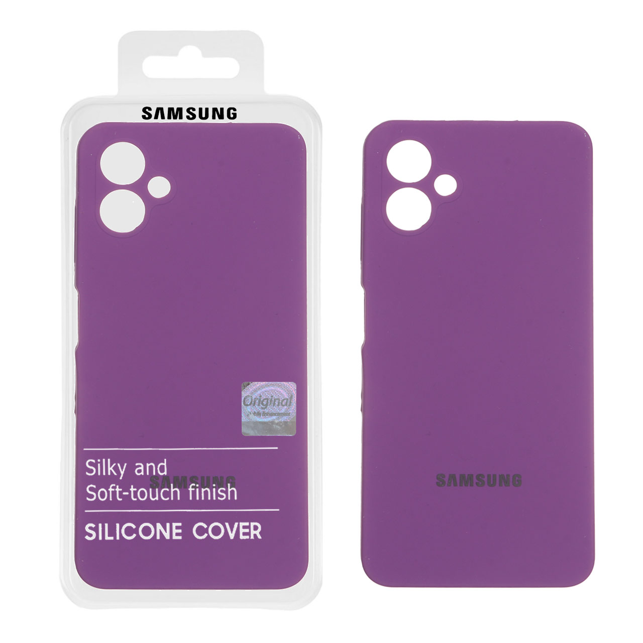 1312240 قاب سیلیکونی پاک کنی اورجینال Master Quality مدل Samsung Galaxy A06 - ارغوانی (پک دار) - تصویر 1