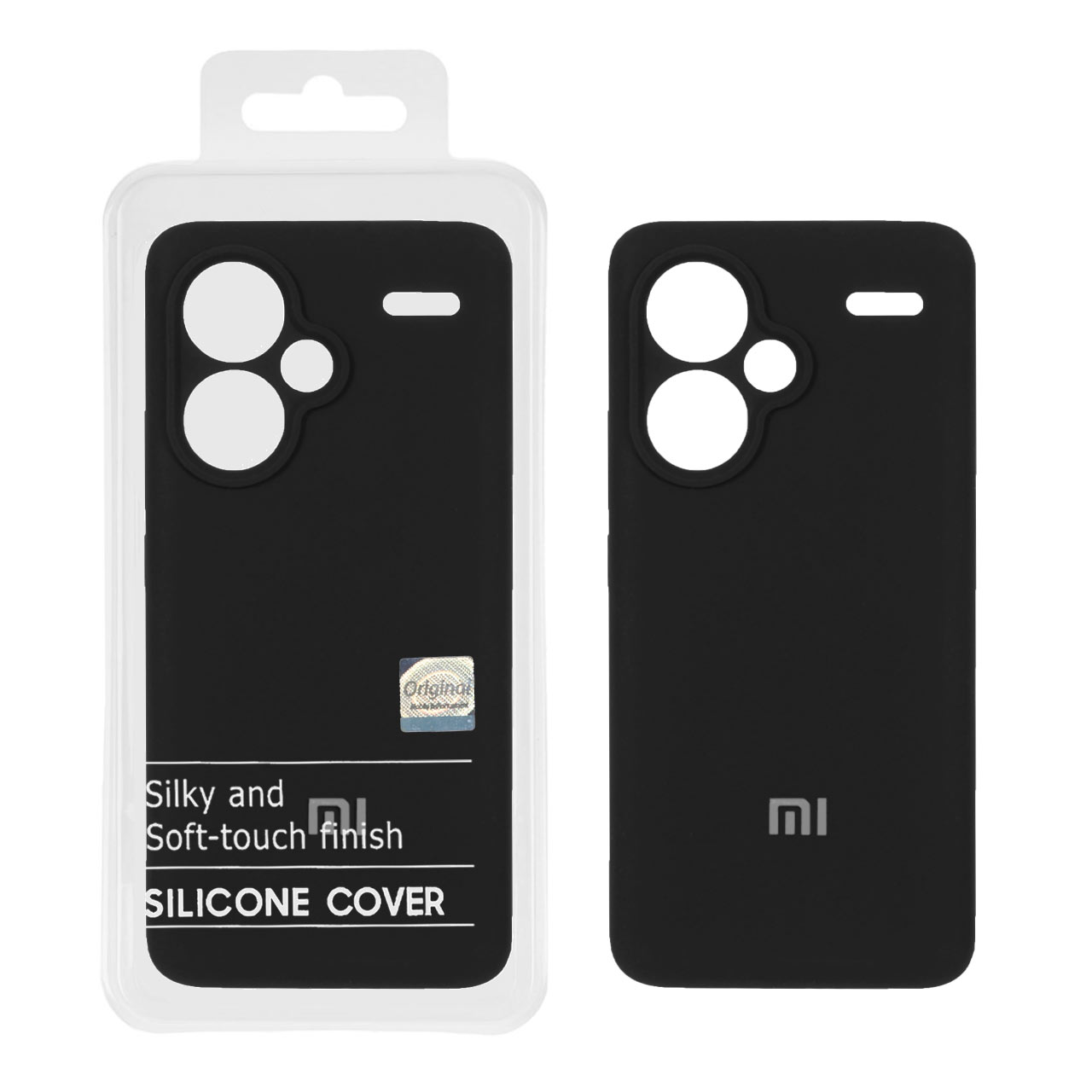 1348200 قاب سیلیکونی پاک کنی اورجینال Master Quality مدل Xiaomi Redmi Note 13 Pro Plus 5G - مشکی (پک دار) - تصویر 1