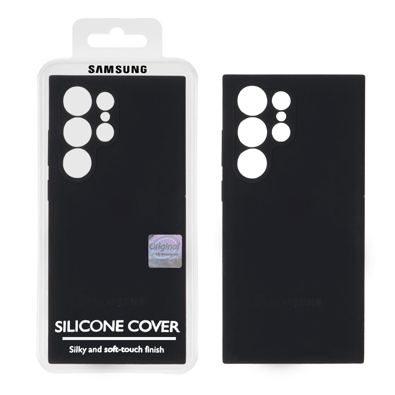 1348336 قاب سیلیکونی پاک کنی اورجینال Master Quality مدل Samsung Galaxy S23 Ultra - مشکی (پک دار) - تصویر 1