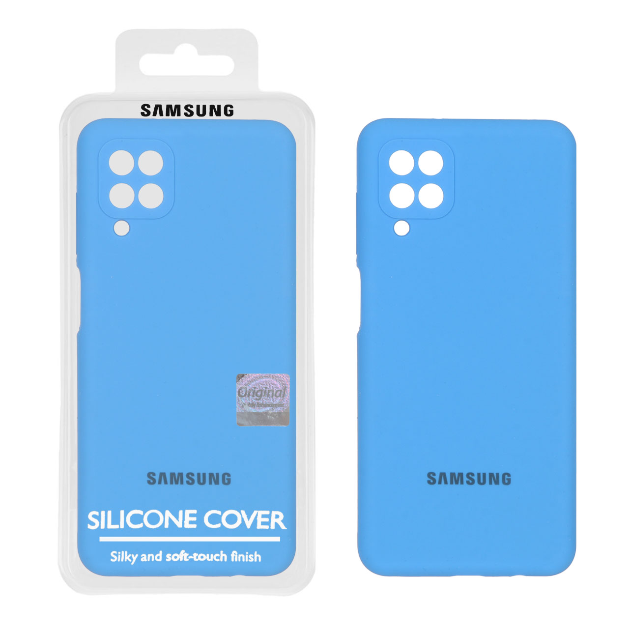 1362696 قاب سیلیکونی پاک کنی اورجینال Master Quality مدل Samsung Galaxy A12 / M12 / F12 - آبی (پک دار) - تصویر 1