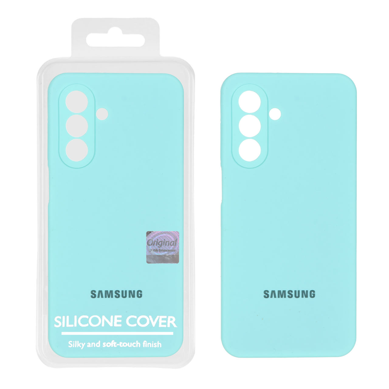 1372220 قاب سیلیکونی پاک کنی اورجینال Master Quality مدل Samsung Galaxy A17 / A26 - سبزآبی (پک دار) - تصویر 1