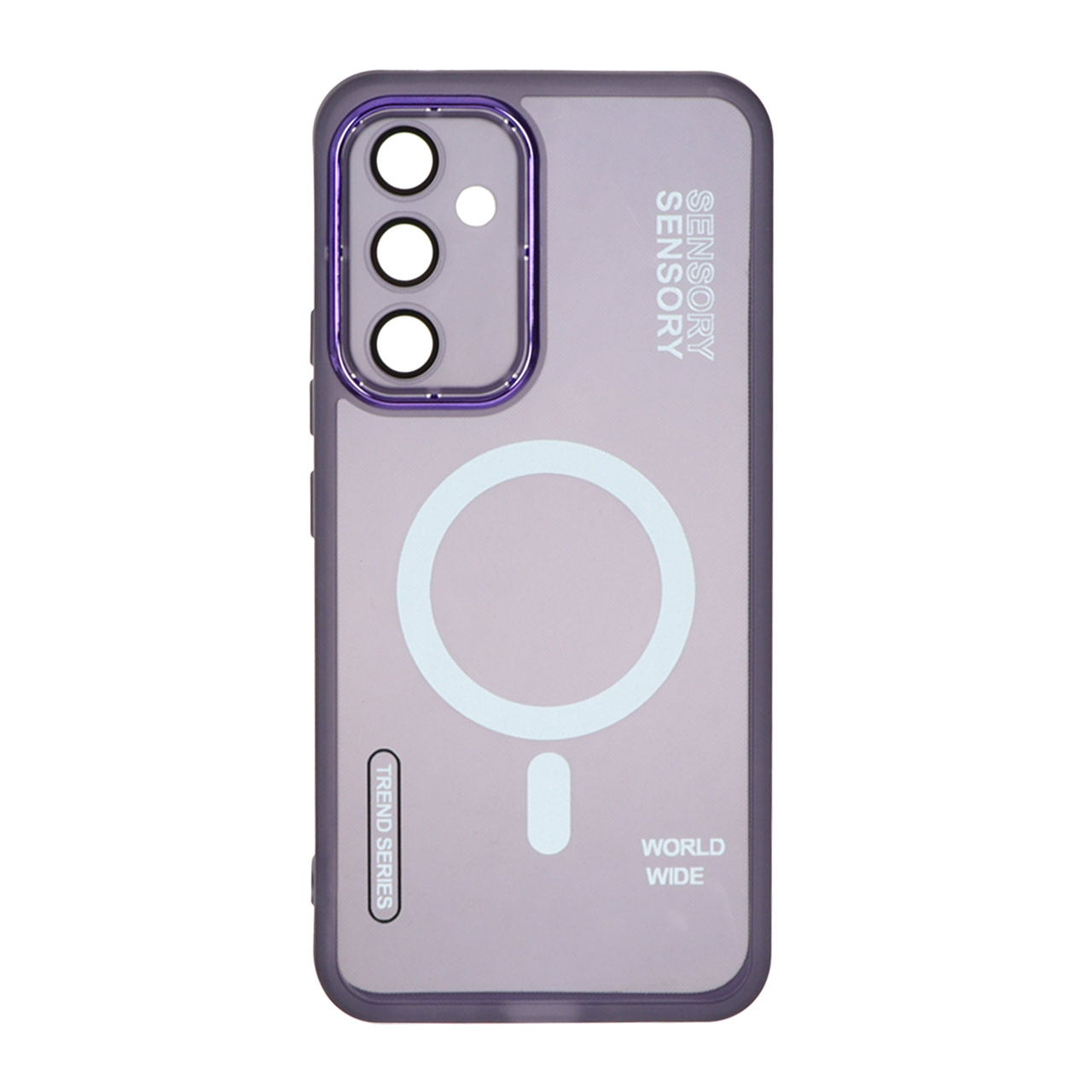 1375588 قاب Diamond Space طرح مگ سیف لنز گلس دار Samsung Galaxy A54 - بنفش - MPS - تصویر 1