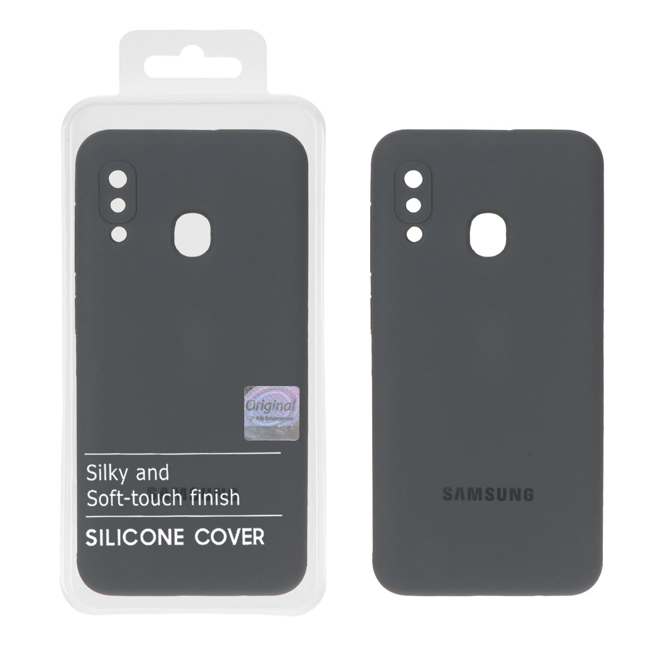 1398748 قاب سیلیکونی پاک کنی اورجینال Master Quality مدل Samsung Galaxy A30 / A20 - خاکستری (پک دار) - تصویر 1