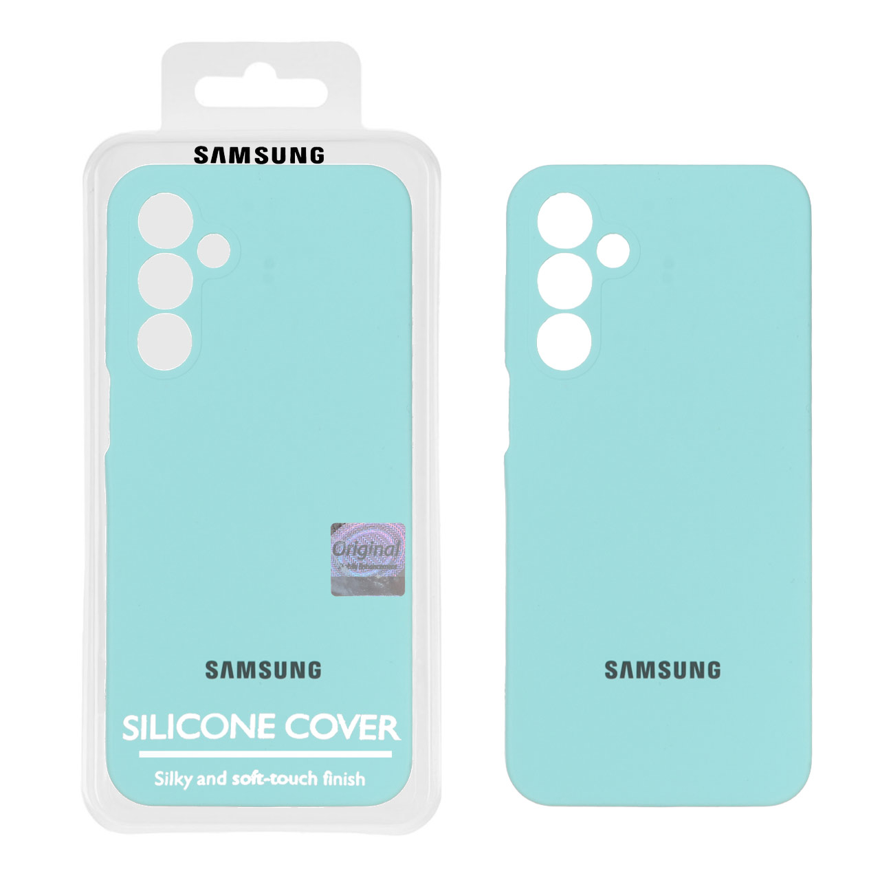 1431660 قاب سیلیکونی پاک کنی اورجینال Master Quality مدل Samsung Galaxy A16 - سبزآبی کد 1 (پک دار) - تصویر 1