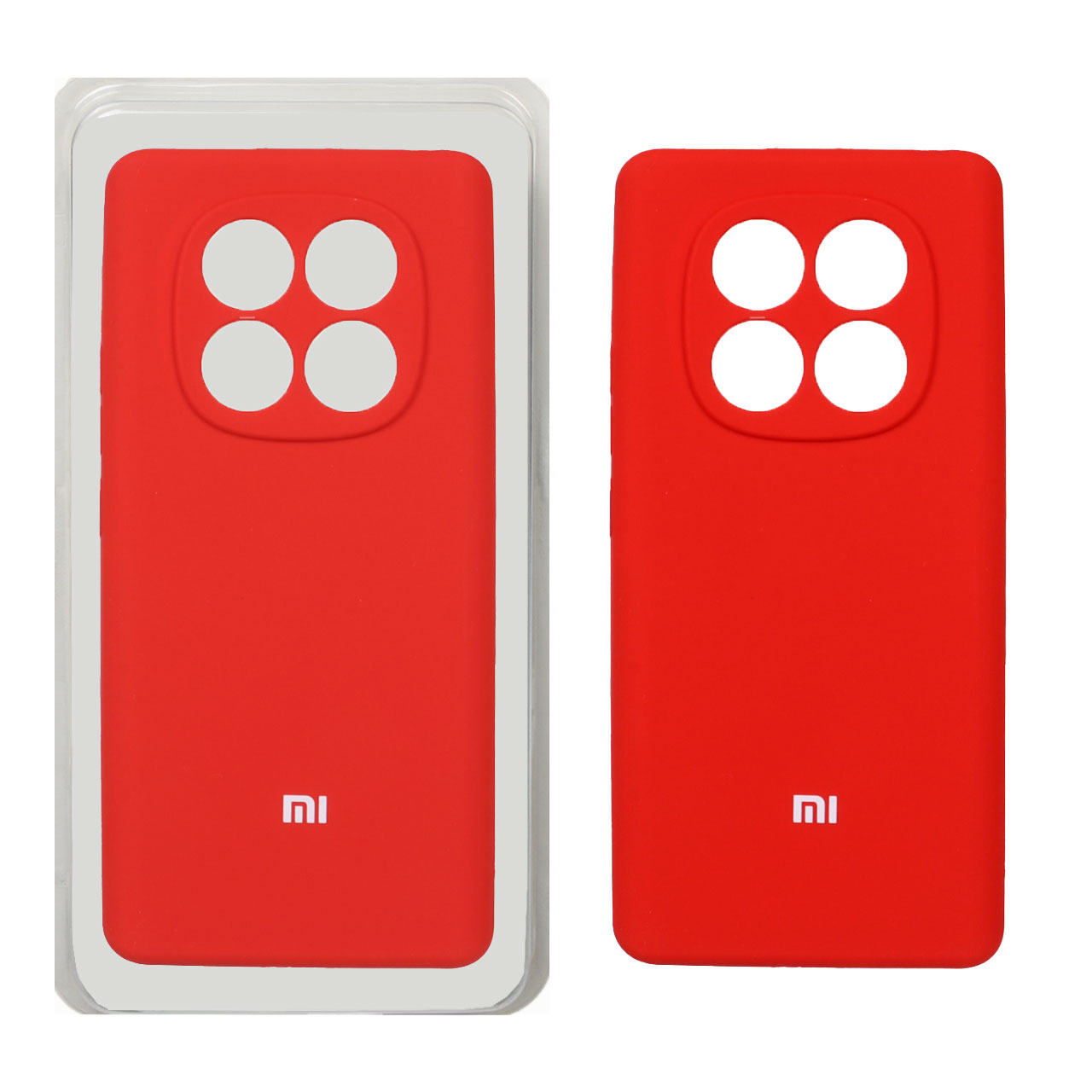 1443756 قاب سیلیکونی پاک کنی محافظ لنزدار اورجینال Xiaomi Redmi Note 14 Pro 4G - قرمز (پک اصلی) - تصویر 1