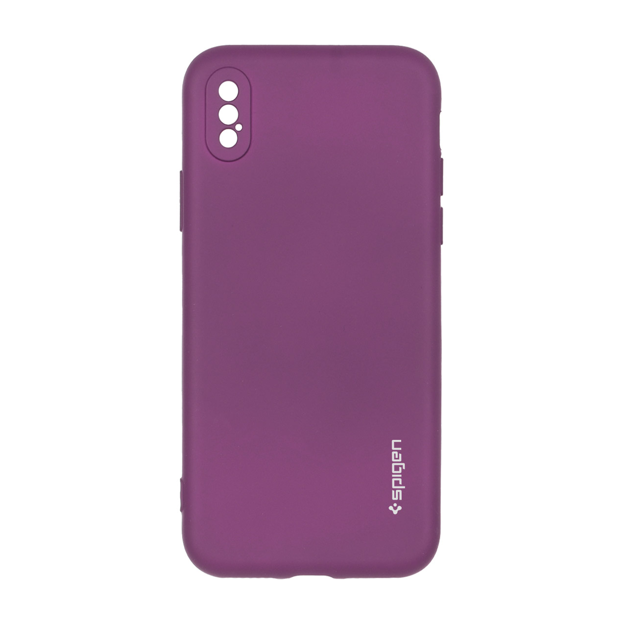 1496732 قاب سیلیکونی Spigen محافظ لنزدار Apple iPhone X / iPhone XS - ارغوانی - تصویر 1