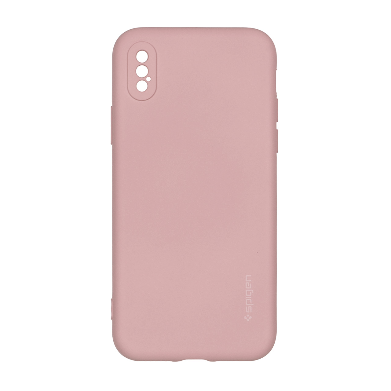 1496734 قاب سیلیکونی Spigen محافظ لنزدار Apple iPhone X / iPhone XS - صورتی چرک - تصویر 1