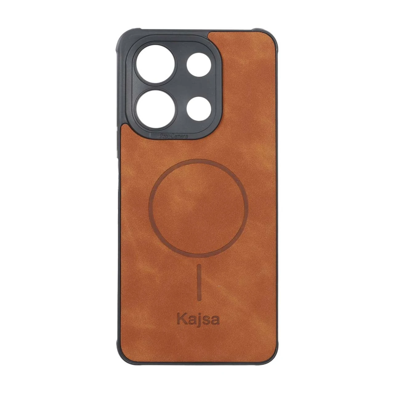 1569552 قاب جیر Kajsa طرح مگ سیف MNC مدل Xiaomi Redmi Note 13 4G - قهوه ای روشن - تصویر 1