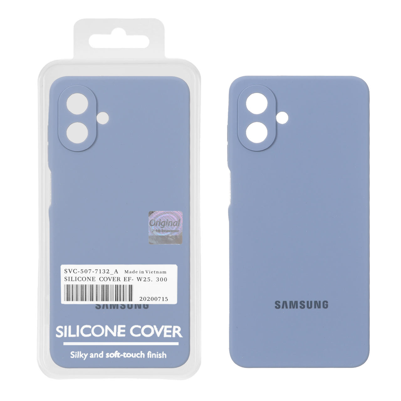 1572686 قاب سیلیکونی پاک کنی اورجینال Master Quality مدل Samsung Galaxy A07 - فیلی (پک دار) - تصویر 1