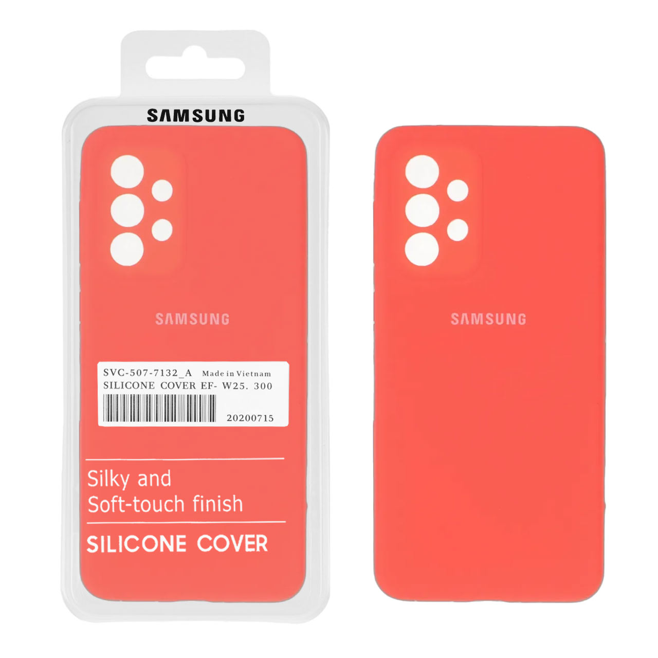 1624312 قاب سیلیکونی پاک کنی اورجینال درجه یک Samsung Galaxy A33 - مرجانی (پک دار) - تصویر 1