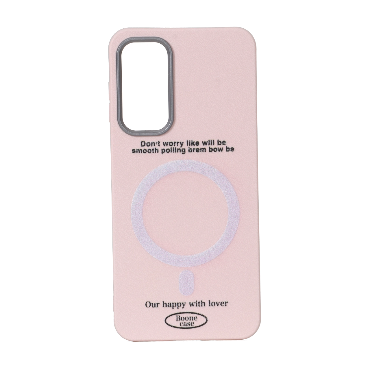 1632904 قاب Boone Case طرح مگ سیف لنز سیلور Samsung Galaxy A16 - صورتی - تصویر 1