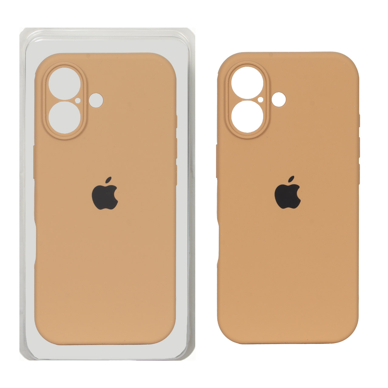 1654980 قاب سیلیکونی پاک کنی محافظ لنزدار اورجینال Apple iPhone 17 - صحرایی کد 1 (پک دار) - NTC - تصویر 1