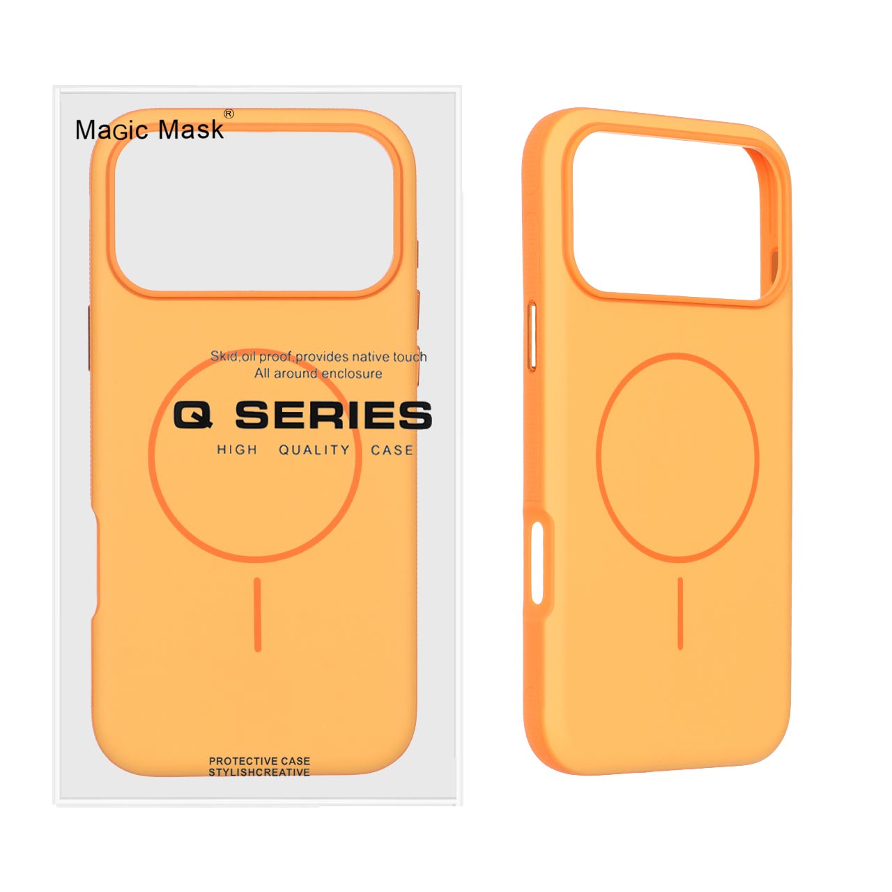 1659050 قاب Defender Shield پشت سخت Magsafe مدل Apple iPhone 17 Pro Max - نارنجی (پک دار) - تصویر 1
