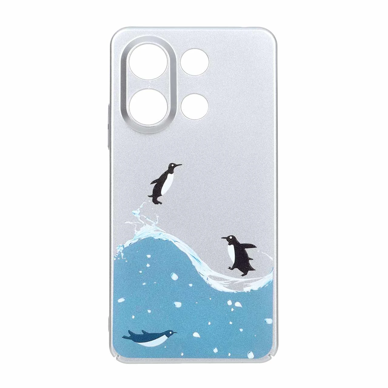 1662428 قاب سیلور پنگوئنی Xiaomi Redmi Note 13 4G - طرح 52 - تصویر 1