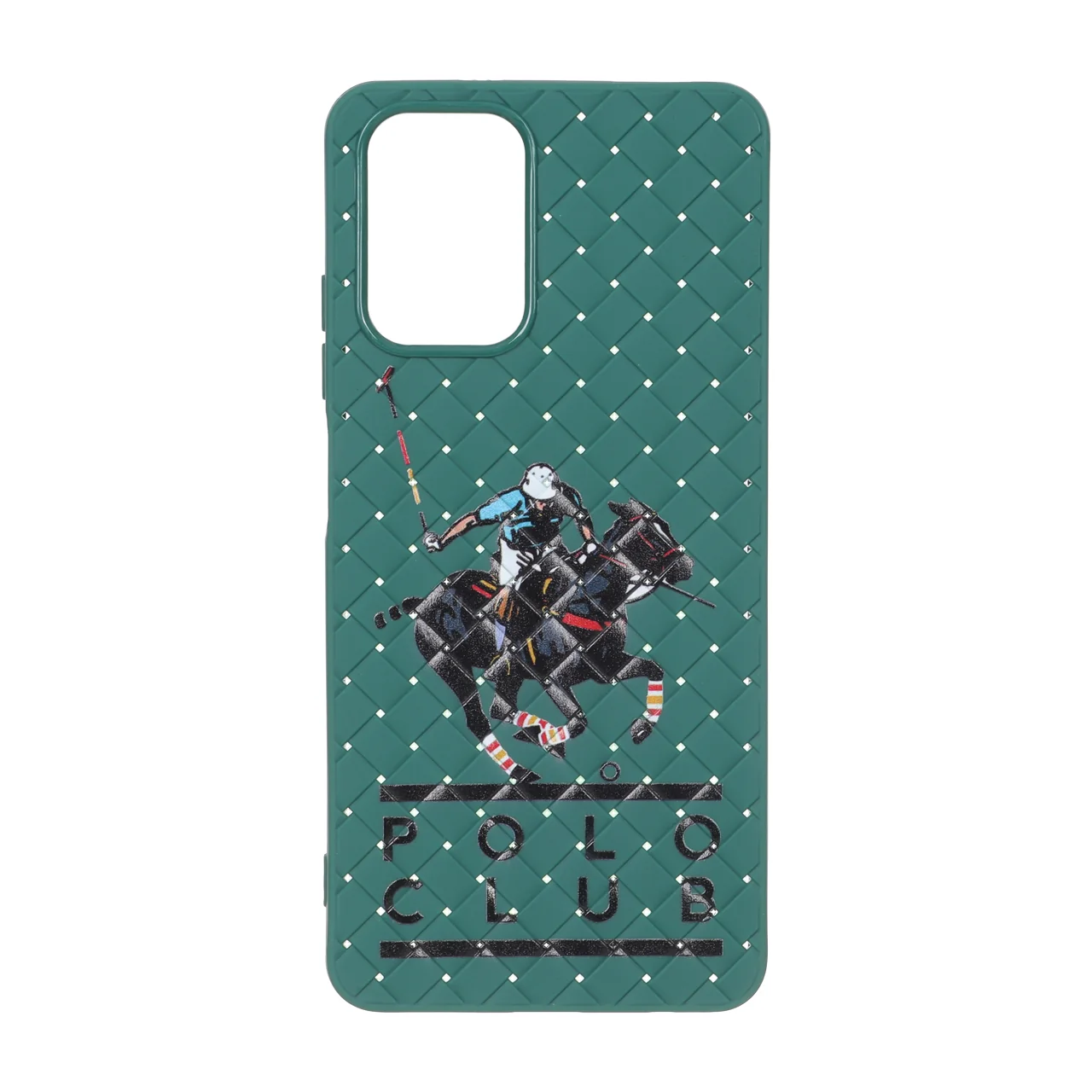 1669296 قاب حصیری طرح Polo دور لنز براق Xiaomi Redmi Note 10 4G / Redmi Note 10S / Poco M5S - سبز - تصویر 1