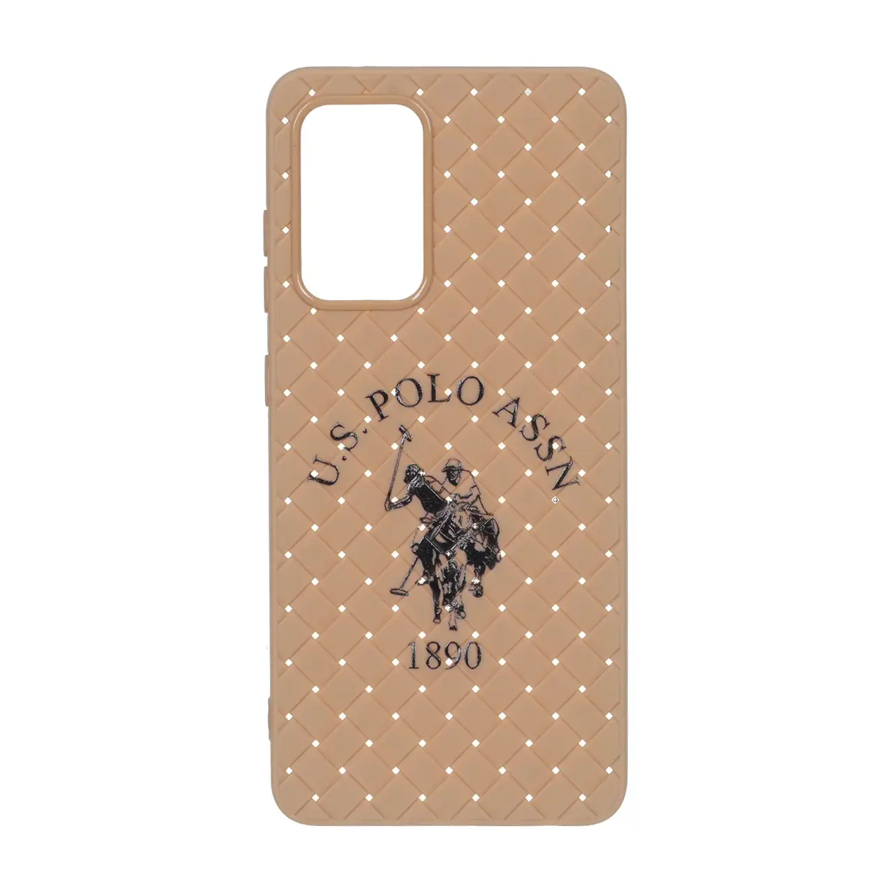 1669528 قاب حصیری طرح Polo دور لنز براق Samsung Galaxy A52 / A52s - نسکافه ای - تصویر 1