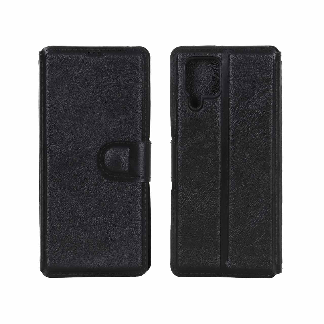 کیف موبایل چرمی مگنتی Samsung Galaxy A22 4G / M22 / M32 4G / F22 - مشکی