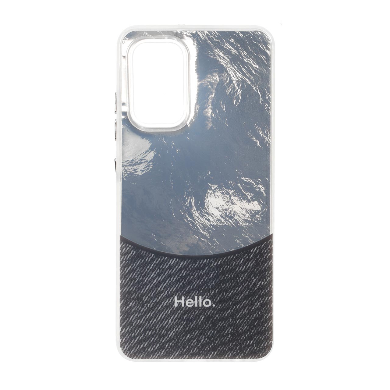 1682222 قاب Hello طرح جین Ice مدل Samsung Galaxy A32 4G - سرمه ای - تصویر 1