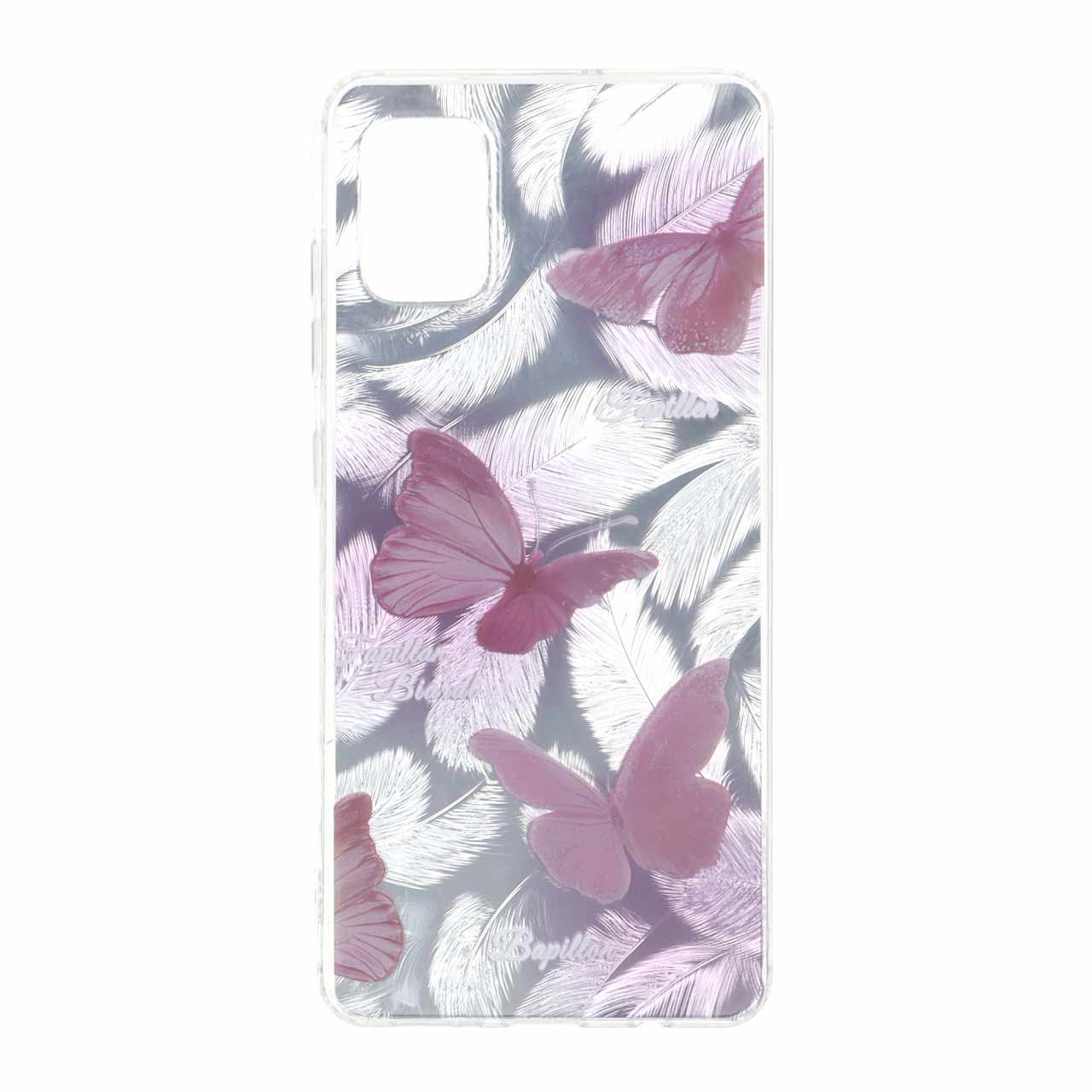 1687778 قاب اطلسی دور ژله ای طرح پر Samsung Galaxy A51 / M40s - کد 80 - تصویر 1