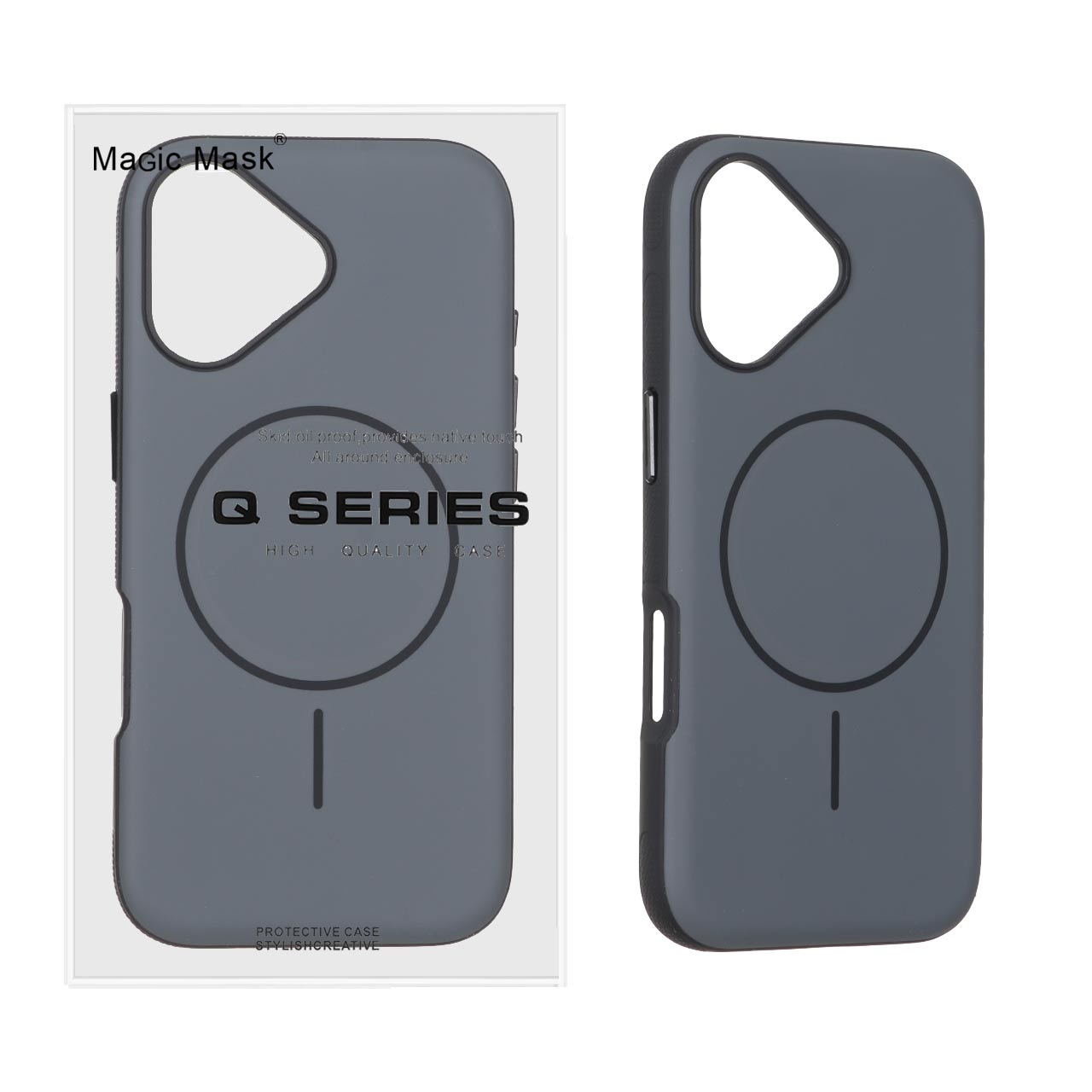 1688150 قاب Defender Shield پشت سخت Magsafe مدل Apple iPhone 16 - مشکی (پک دار) - تصویر 1