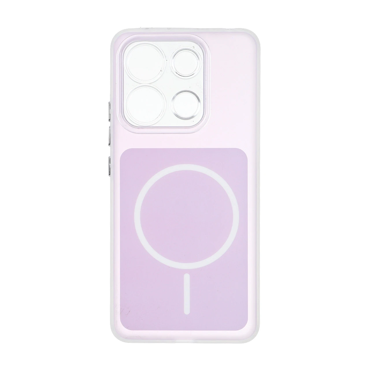 1696886 قاب مستطیلی مات طرح مگ سیف لنز شفاف Xiaomi Redmi Note 13 4G - یاسی - تصویر 1