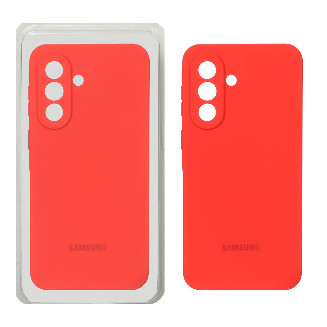 1701268 قاب سیلیکونی پاک کنی محافظ لنزدار اورجینال Samsung Galaxy A57 - قرمز (پک اصلی) - تصویر 1