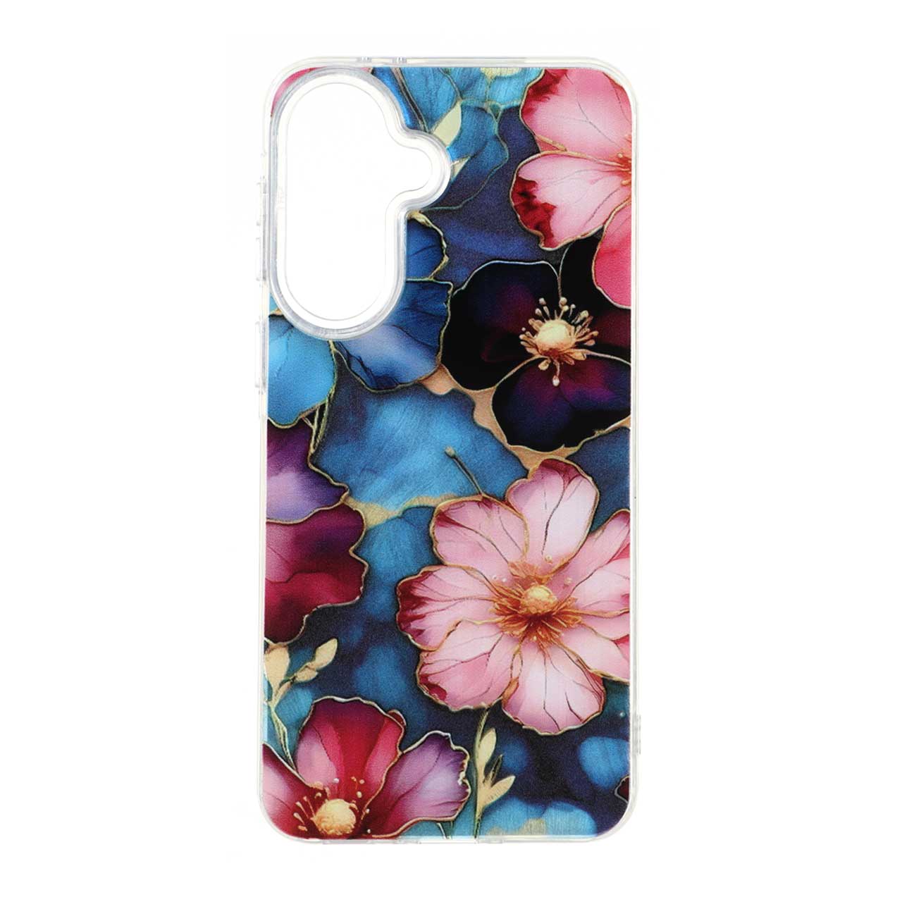 1711804 قاب اطلسی Flower دور شفاف Samsung Galaxy A37 - طرح 72 - تصویر 1