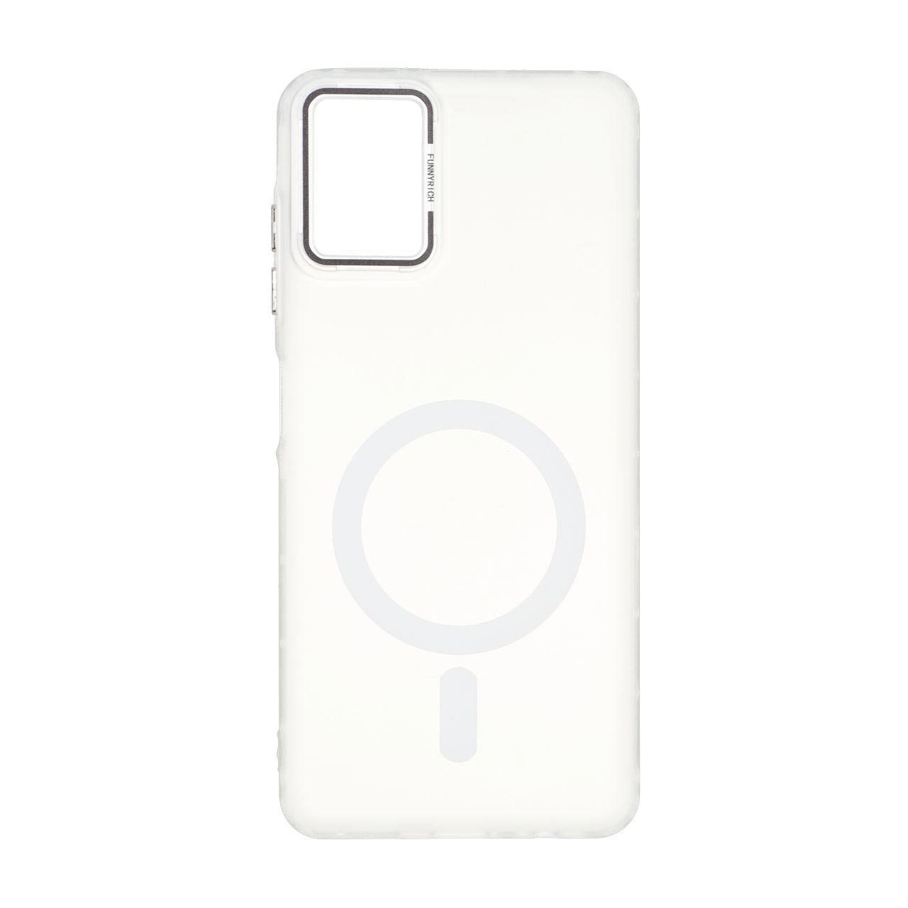 1712804 قاب Funnyrich طرح مگ سیف دور مات Samsung Galaxy A06 - سفید - تصویر 1