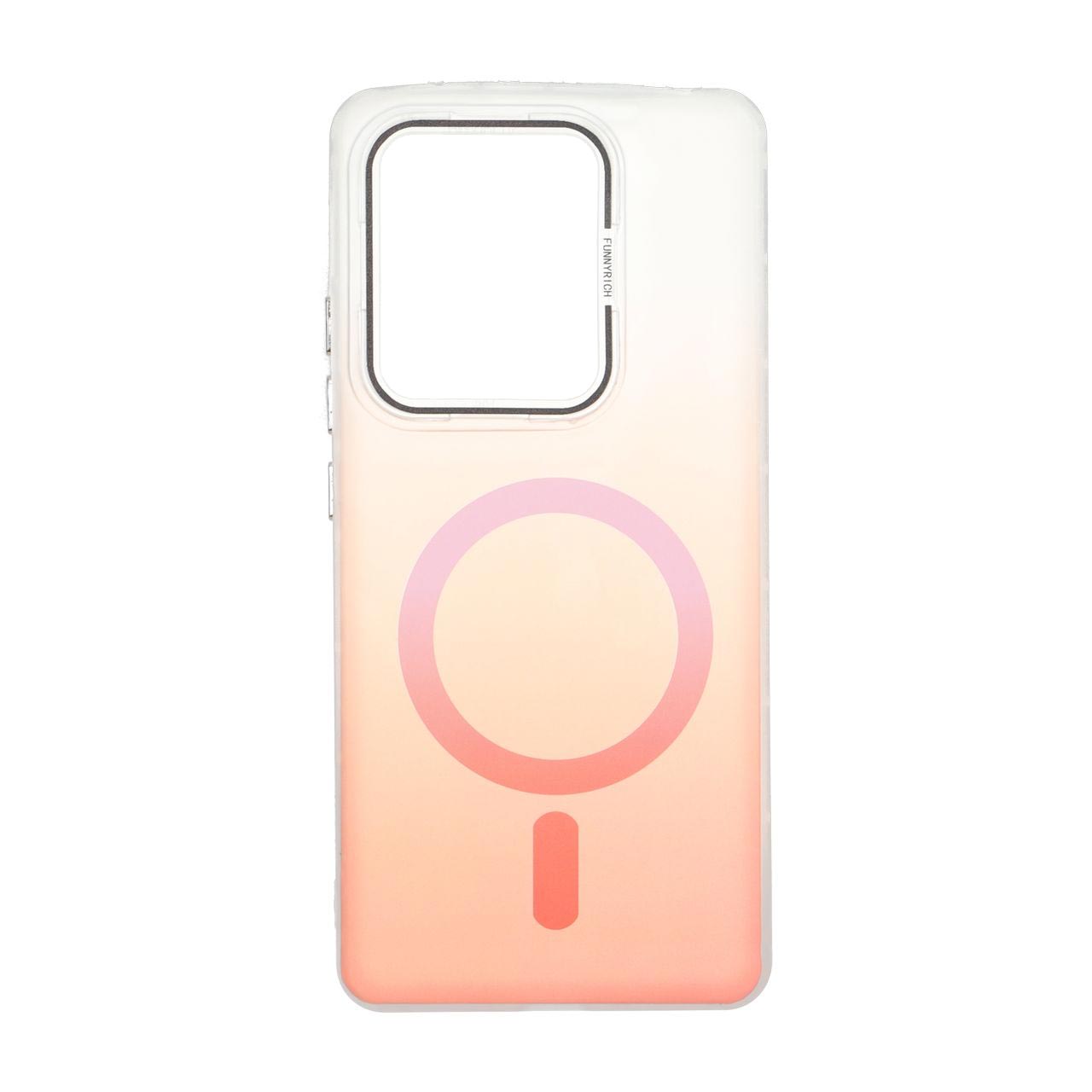 1712918 قاب Funnyrich طرح مگ سیف دور مات Xiaomi Redmi Note 14S / Note 13 Pro 4G / Poco M6 Pro 4G - نارنجی - تصویر 1