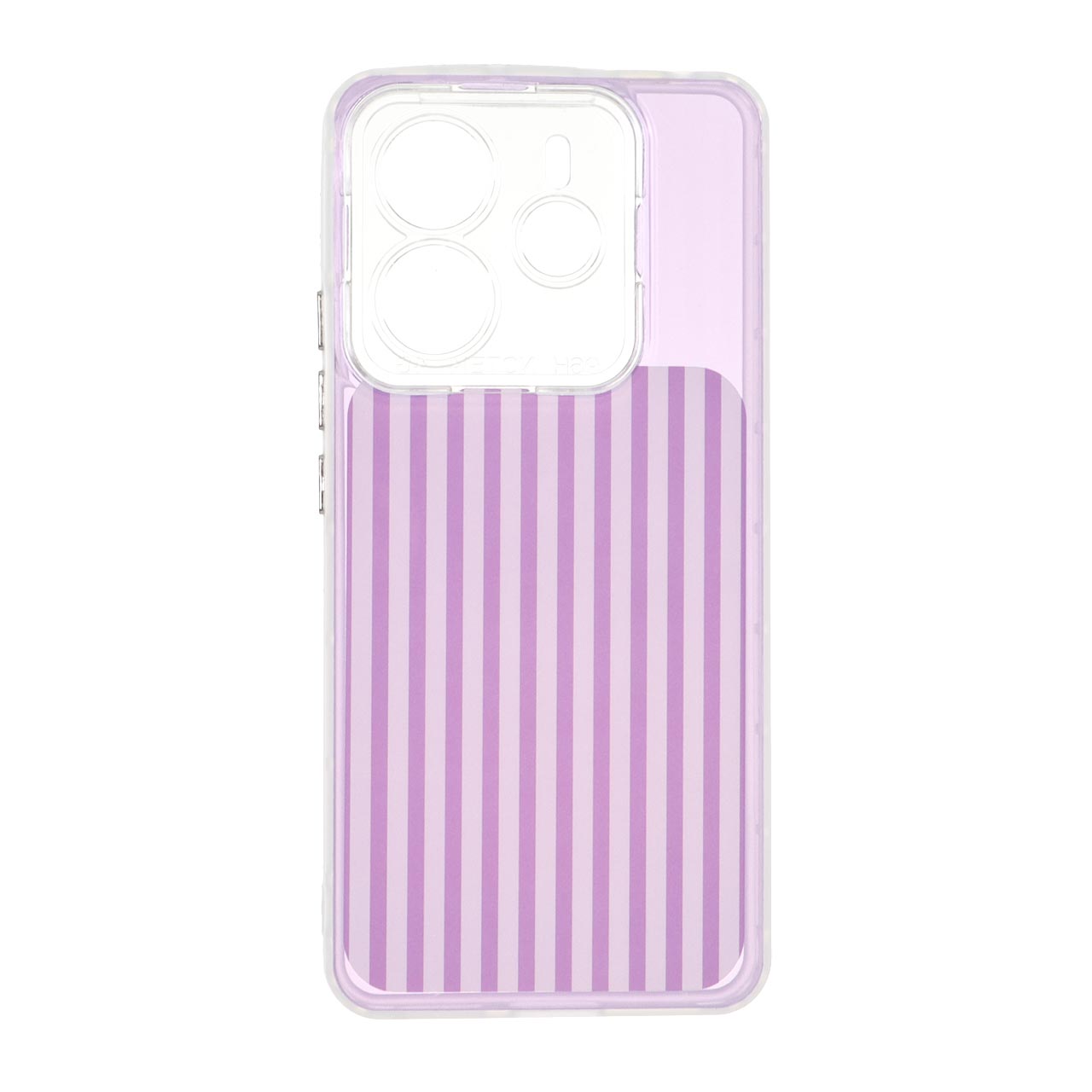 1713586 قاب مستطیلی Stripe لنز شفاف Xiaomi Redmi Note 14 4G - بنفش - تصویر 1