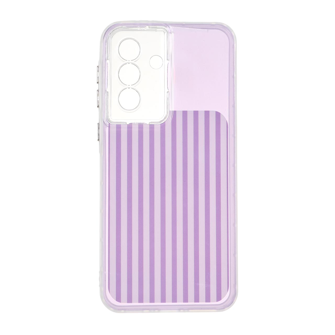 1713626 قاب مستطیلی Stripe لنز شفاف Samsung Galaxy A37 - بنفش - تصویر 1