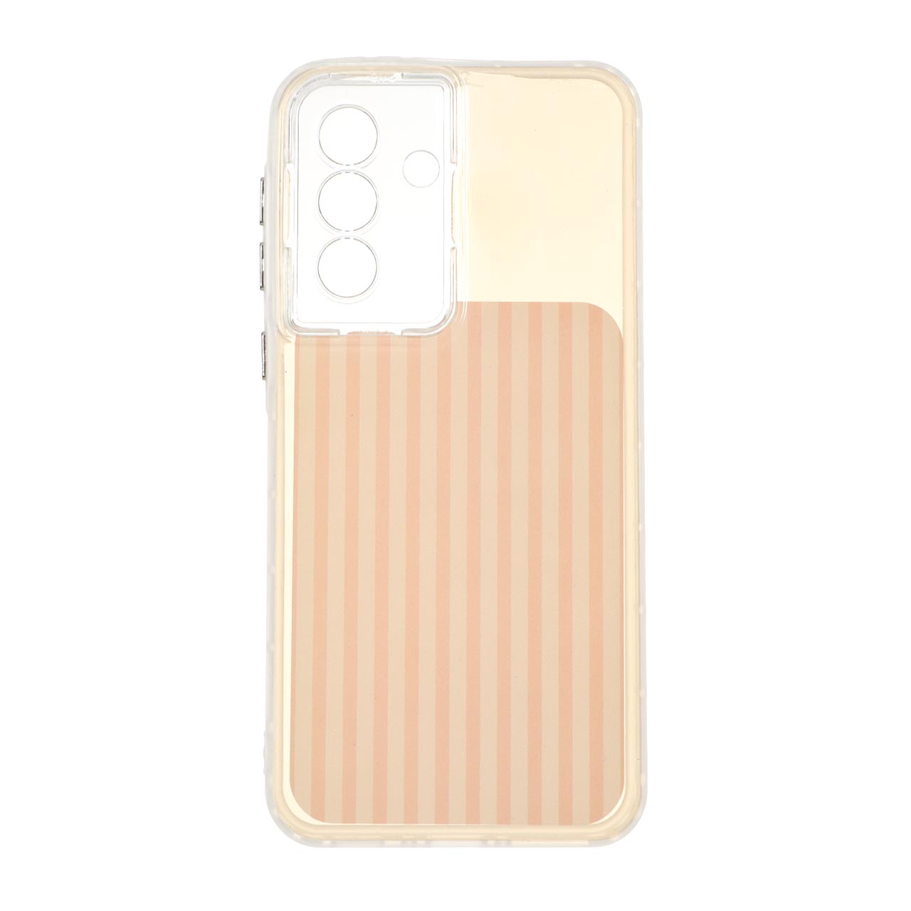1713628 قاب مستطیلی Stripe لنز شفاف Samsung Galaxy A37 - گلبهی - تصویر 1