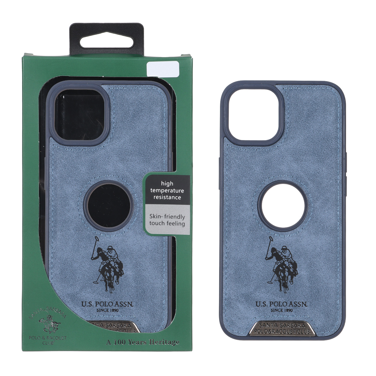 1716176 قاب اورجینال US Polo Assn جیر Apple iPhone 13 / iPhone 14 - آبی (پک دار) - تصویر 1