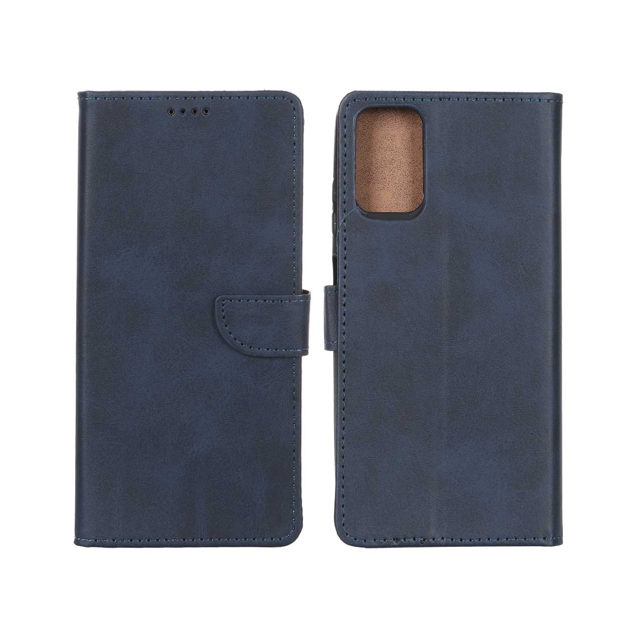 1718708 کیف چرمی موبایل مگنتی Samsung Galaxy A03s / A02s - سرمه ای - تصویر 1