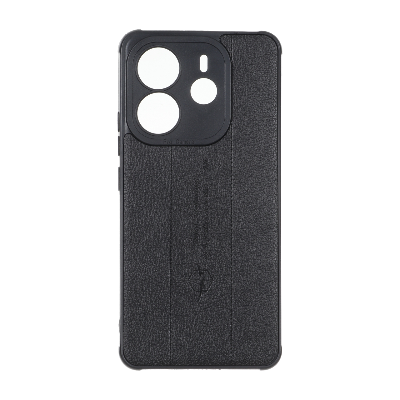 1719400 قاب چرمی Text طرح دوخت محافظ لنزدار Xiaomi Redmi Note 14 4G - مشکی - تصویر 1