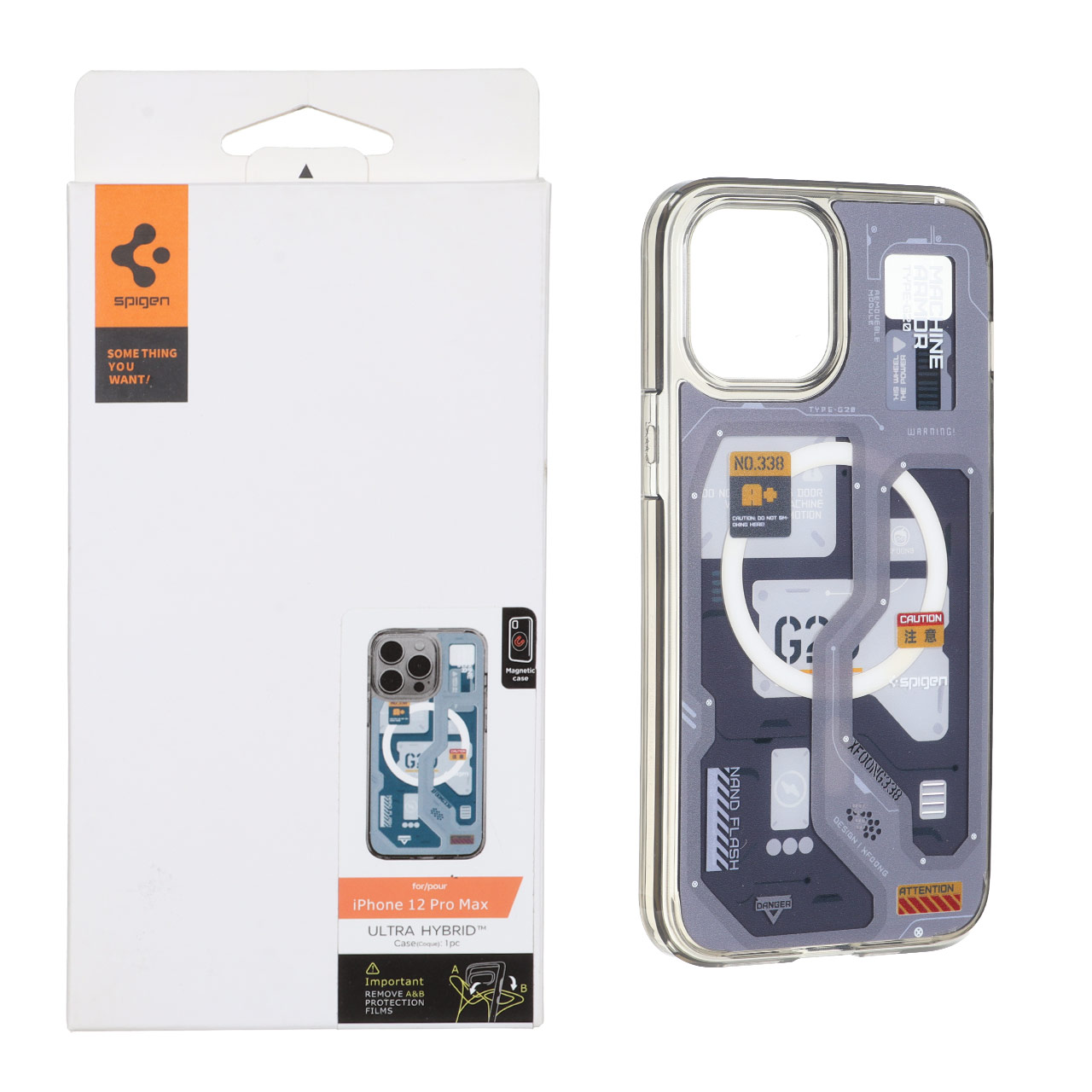 1722174 قاب اورجینال Spigen طرح تکنولوژی G20 MagSafe مدل Apple iPhone 12 Pro Max - کد 19 (پک دار) - تصویر 1