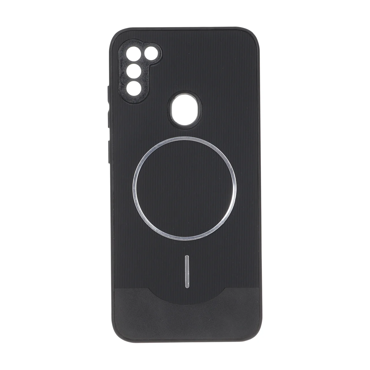 1724964 قاب Line Case جیر MagSafe فلزی محافظ لنزدار Samsung Galaxy A11 / M11 - مشکی - تصویر 1