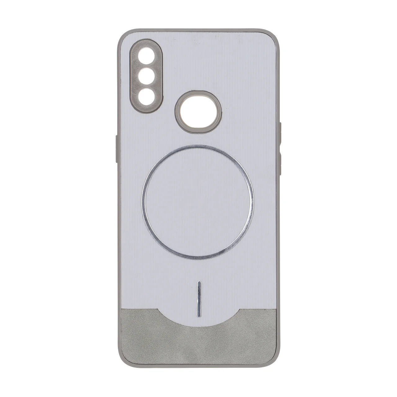 1724988 قاب Line Case جیر MagSafe فلزی محافظ لنزدار Samsung Galaxy A10s - طوسی - تصویر 1