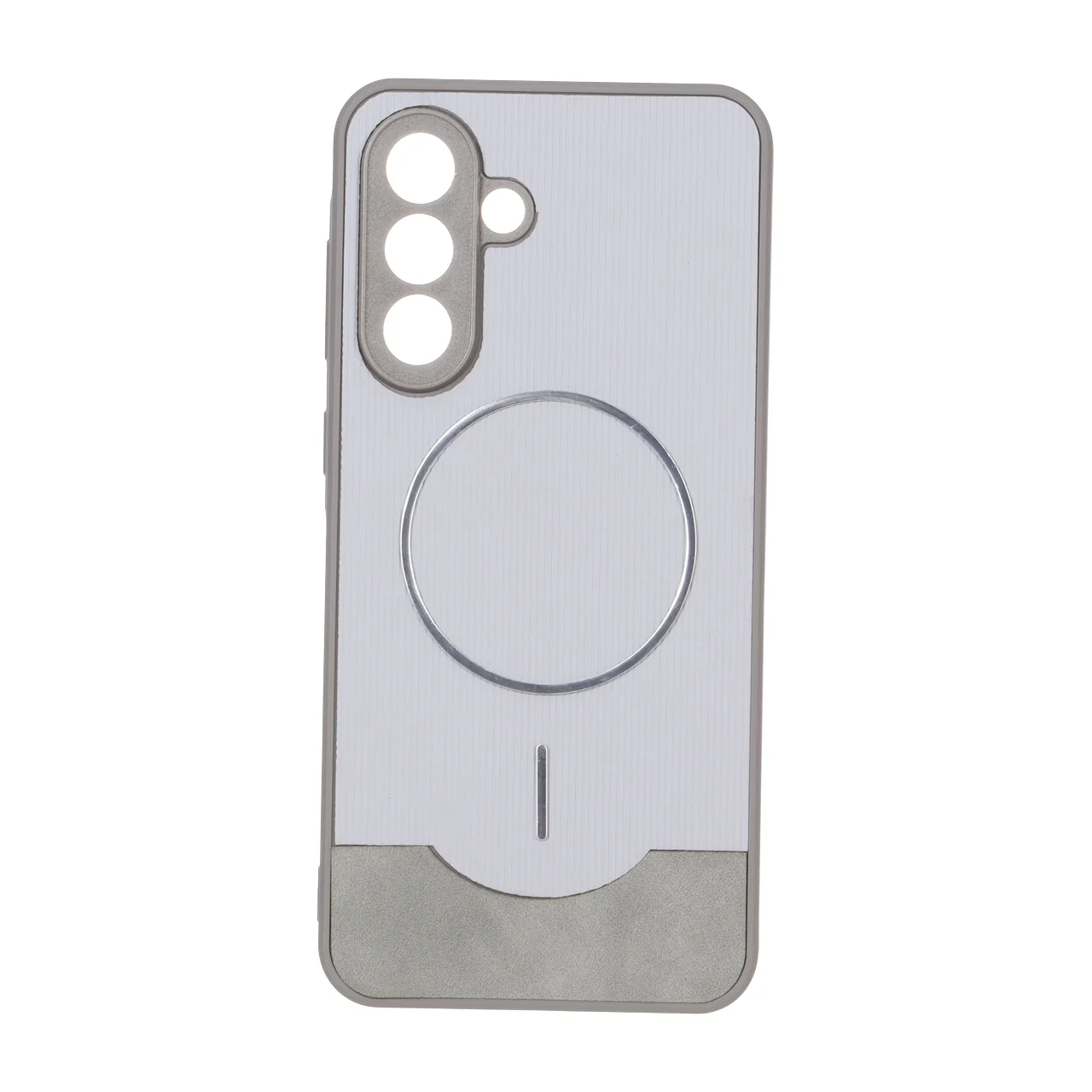 1725068 قاب Line Case جیر MagSafe فلزی محافظ لنزدار Samsung Galaxy A56 / A36 - طوسی - تصویر 1